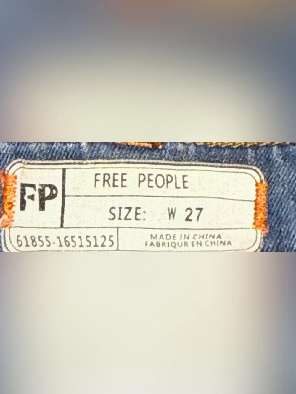 Free People Stella Super Flare Low Rise Jeans Size 27